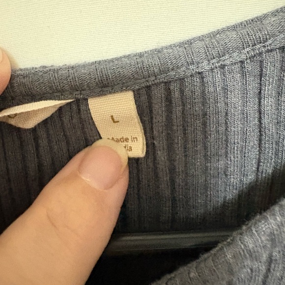 Soft Surroundings Gray Tapestry Contrasting Cuff Size Large - Picture 5 of 8